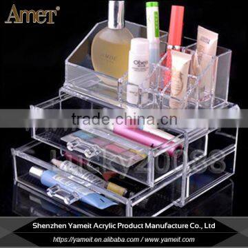 Custom Shape Transparent Acrylic Cosmetic Store Display Manufacturer
