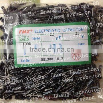 22uf 25V 5x11 Aluminum electrolytic capacitor