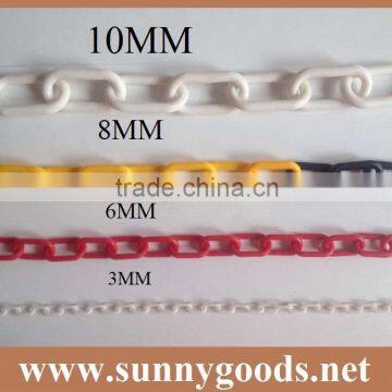 high quality 6mm yellow plastic roller chain cadenas