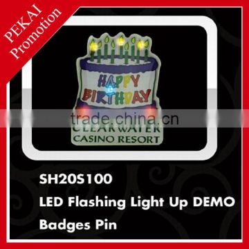 Happy Birthday plastic badges pin