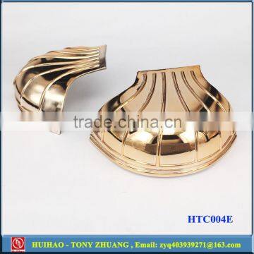 Gold charming plastic TPU toe caps shoe ornament HTC004E