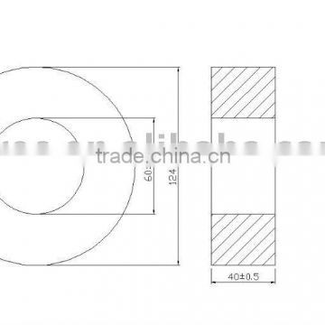 Mn-Zn ferrite cores