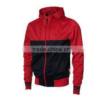 Red and Black Color Men Hoodies