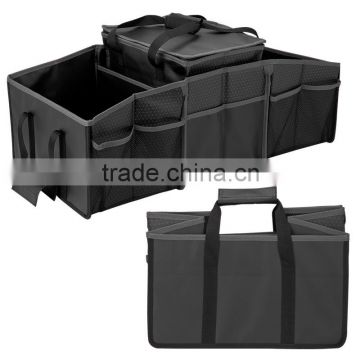 600D polyester fabric Trunk Organizer with cooler bag