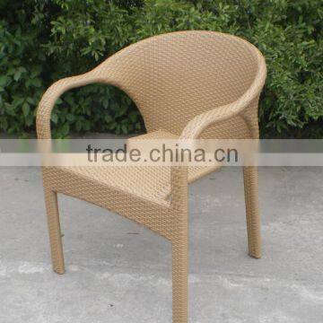 Wicker Rattan restaurant chair plastic restaurant chair