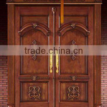 Antique design interior carved venner wooden door