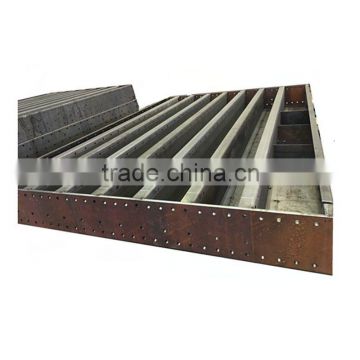 Factory price customized heavy duty board structure steel fabrication with flame cutting ISO9001