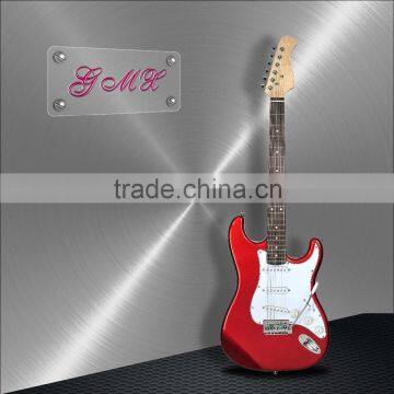 Sapele And Maple Veneer High Quality Inlay Electric Guitar