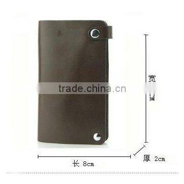 Chinese-style handmade 100 genuine leather credit card holder