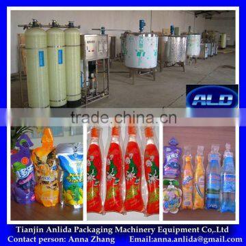 Anlida Famous bottle shape pouch filling machine/high quality juice filling machine/good quality beverage bag packing line
