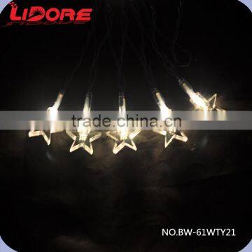 LIDORE Decorations Battery Operated Four-Pointed LED Falling Light Star