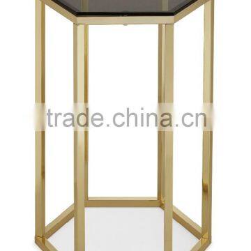 Metal Frame l Shaped End Table Small photo-2