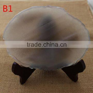 Beautiful natural agate gemstone slice for sale