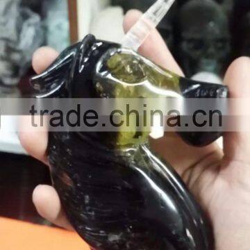 Natural Smoke Citrine Quartz Crystal Unicorn Hippocampus Manual Carvings photo-2