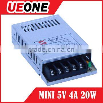 CE RoHS Universal AC Input 20W 5V Power Supply MS-20-5