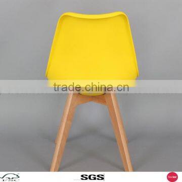 2016 modern Yellow Emes chair /firm chair made of PP ABS and solid wood/TY.