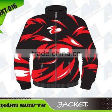 Custom sublimation mens waterproof jacket