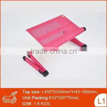 Computer partner aluminum portable folding table tray stand