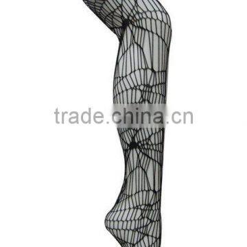 Ladies' spider web fishnet tights