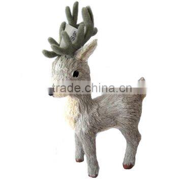 artificial brown DEER christmas ornament DECORATION