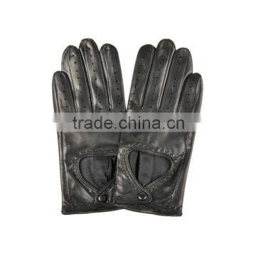 Breathable Summer Short Ladies Sheepskin Leather Driver Glove photo-6