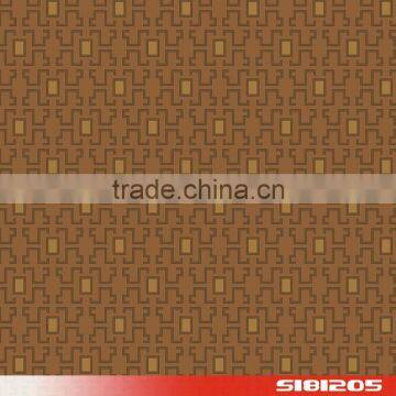 bronze I-shaped pvc wallpaper wallcovering S181205