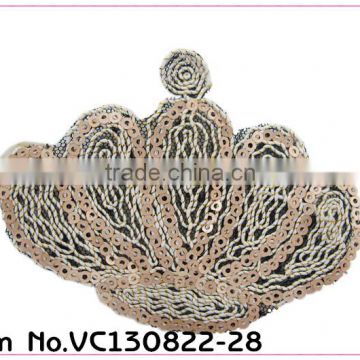 crown decorative Fringe hair Velcro hair accessories