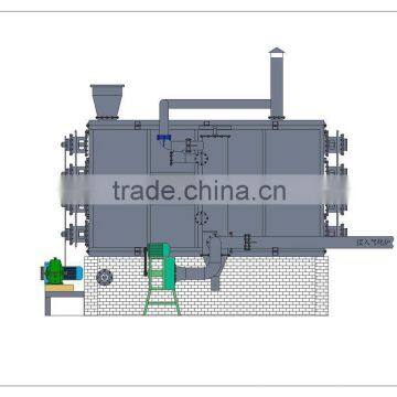 stainless steel pipe continous carbonization furnace without wood tar clog