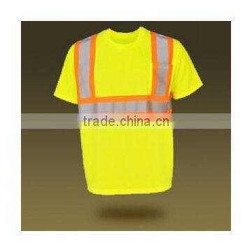 high reflective t shirt,safety t shirt,Fluorescent t shirts 3m reflective tape polo shirt,reflective tape safety t shirts,