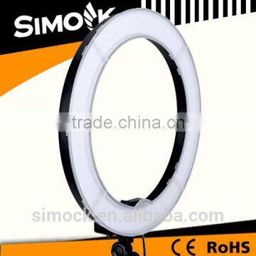 Bi- Color Micro 55 Watt Photography Ring Light RL-18 LED Making up Video Light for DSLR Camera on Portrait photo-6