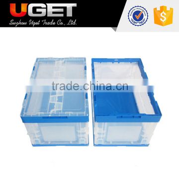 Unique patent design colorful plastic transport crate foldable