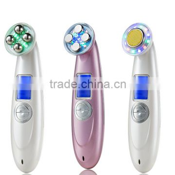 China Newest Portable Home Use Ultrasonic skin Rejuvenation Ionic Photon 3MHz all in one skin care beauty machine