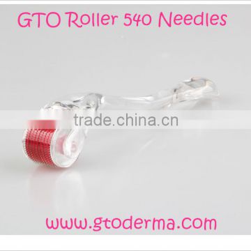 titanium 540 needles dermaroller derma roller skin face beauty roller