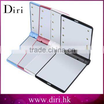 Protable cosmetic mirror on stand cosmetic mirror light