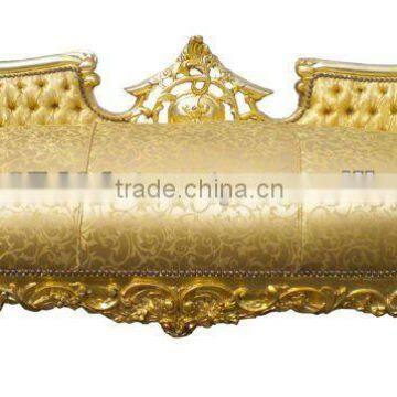 baroque golden flower fabric sofa