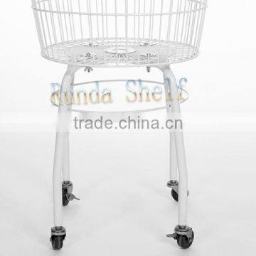 Wire Storage Basket With Wheels photo-6
