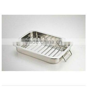 Turkey baking pan with stand, stainless steel baking pan, roaster pan, ovenware, chicken baking pan, roasting pan