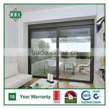 Aluminium Sliding Door for Balcony, Anodized Aluminum Frame