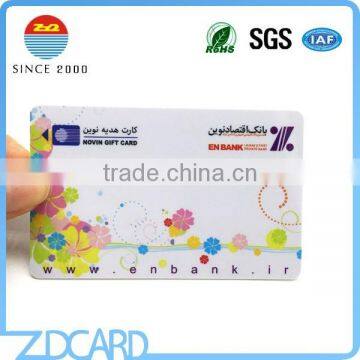 OEM fashion design rfid 13.56mhz pvc smart card