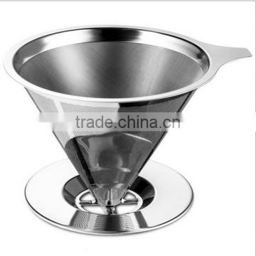 stainless steel filter reusable washable for cold brewed coffee iced tea