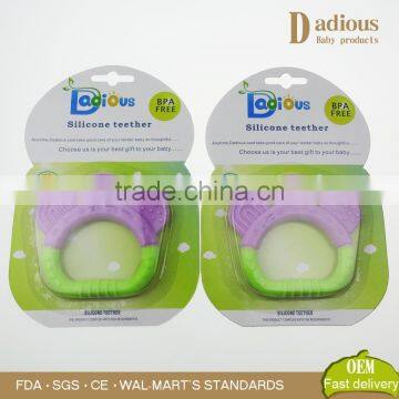 2016 Christmas Gift Funny Silicone Teethers Baby Teether Toys Chewy Baby Teether photo-2