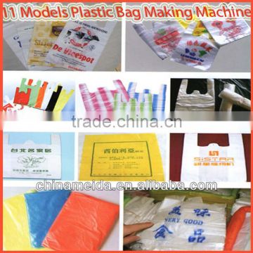 11 Models Hot Sale High Speed Automatic Small T-shirt/Flat paper and plastic bag making machine Price