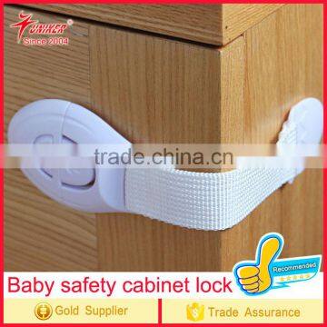 Child Safety Locks - Best Latches to Baby Proofing - Adhesive and Adjustable size for Cabinets, Refrigerator, Dresser, Microwave