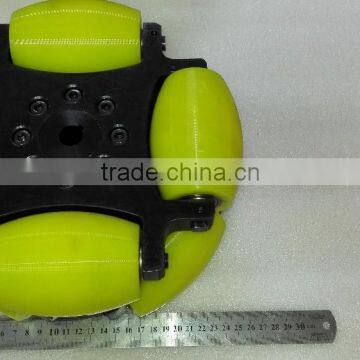 254mm Heavy Duty Industrial Omni Directional Wheel With Pu Roller (professional Custom,payload:500KG/pcs ) photo-3