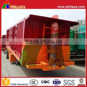 Heavy Load 3-axles Rear Dump Semi Trailer/sand Transport Tipping Truck Trailers/ 60 Tons Tipper Trailer photo-3