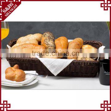 High Quality Food Grade Rectangualr Plastic Wicker Baskets Wholesale photo-3