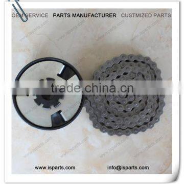 #41/420 Chain 3/4" Bore 14 Tooth Max Torque Clutch and #41/420 Chain Mini Bike Go Kart Parts photo-2