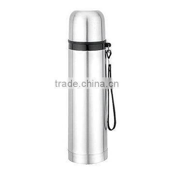 stainless steel Type of bullet vacuum cup flask with tape carry with FDA tape