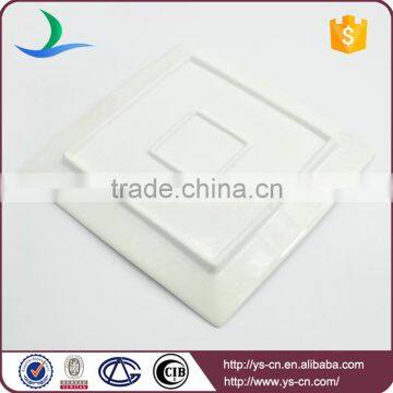 Wholesale Rectangule White Ceramic Catering Serving Dinner Plates Porcelain photo-4