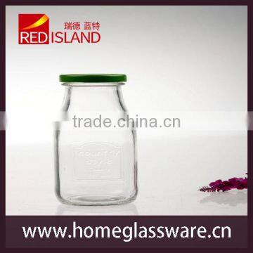 New Designs tumbler glass bottle, 320ml Milk Bottle